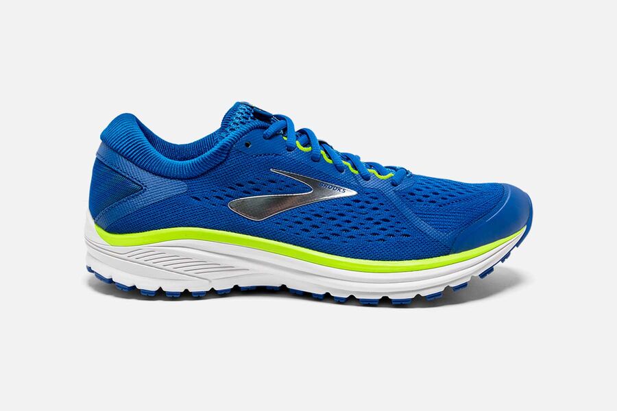 Brooks Aduro 6 Mens Australia - Road Running Shoes - Blue/Light Green/White (404-WBZTH)